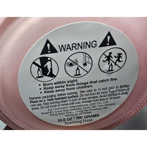 Sincerely Jules Home frost Pink christmas tree candle New *One Tree Top Fell* - Picture 7 of 7